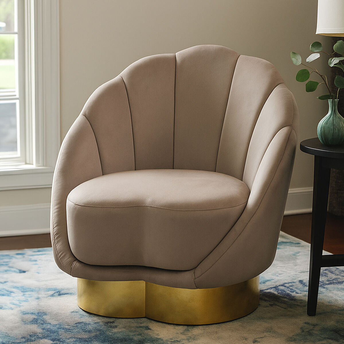 Mink Velvet Chair | Biarritz