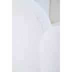 Off White Boucle Scalloped Swivel Chair | Biarritz