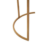 Nest of 2 Gold and Zinc Side Tables with Luxe Gold Steel Frames | Amira