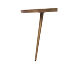 Blue Enamel Nest of Two Side Tables with Gold Finish Metal Frame | Amira