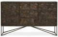 Grey Washed Carved Mango Wood Sideboard | Solana