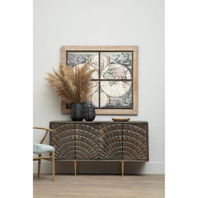 Sipari 4 Door Mango Wood Sideboard