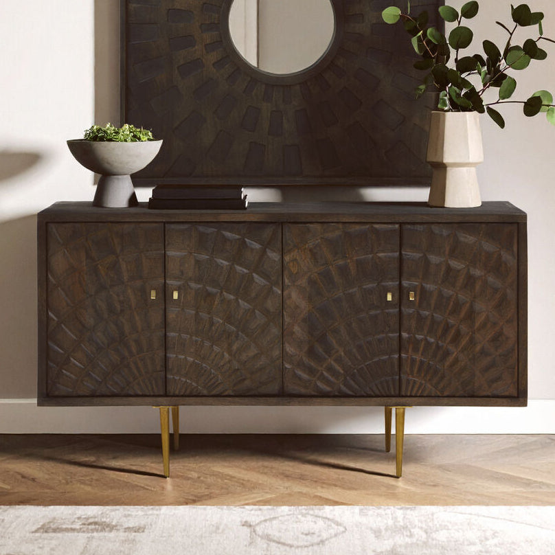 Sipari 4 Door Mango Wood Sideboard