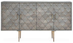 4 Door Mango Wood Sideboard | Siro