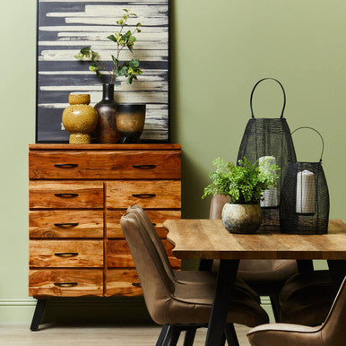 9 Drawer Acacia Chest | Nashik