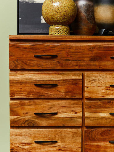9 Drawer Acacia Chest | Nashik