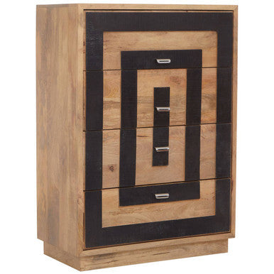 Mango Wood Chest of 4 Drawers | Salem