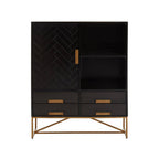 Black Mango Wood Cabinet | Kochi
