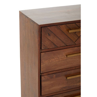 Mango Wood Chest of 5 Drawers | Gaya