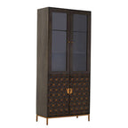 Grey Finish Mango Wood Tall Cabinet | Patna