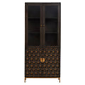 Grey Finish Mango Wood Tall Cabinet | Patna