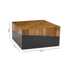 Square Coffee Table with Black Finish | Gabor