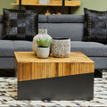 Square Coffee Table with Black Finish | Gabor