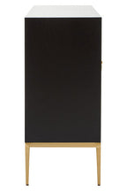 Grey Shagreen Effect 4 Door Sideboard | Deruta