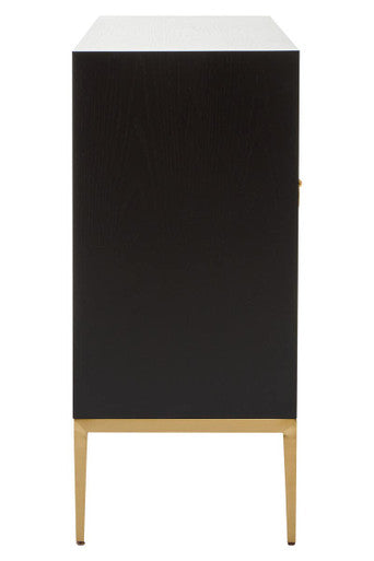 Grey Shagreen Effect 4 Door Sideboard | Deruta