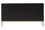 Grey Shagreen Effect 4 Door Sideboard | Deruta