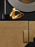 Black and Gold Two Door Sideboard | Davoli