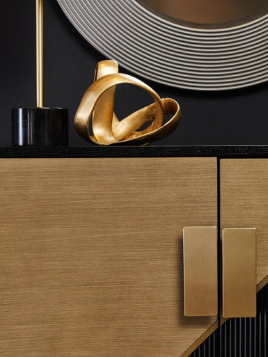 Black and Gold Two Door Sideboard | Davoli