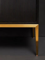 Black and Gold Two Door Sideboard | Davoli