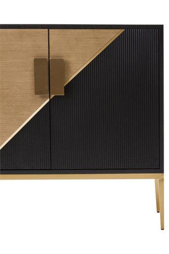 Black and Gold Two Door Sideboard | Davoli