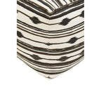 Black and White Ikat Square Pouffe | Cefena