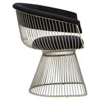 Black Velvet and Silver Frame Chair | Vogue