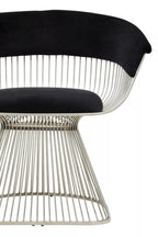 Black Velvet and Silver Frame Chair | Vogue