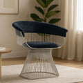 Black Velvet and Silver Frame Chair | Vogue