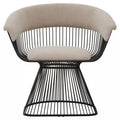 Mink Velvet and Black Frame Chair | Vogue