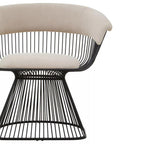 Mink Velvet and Black Frame Chair | Vogue