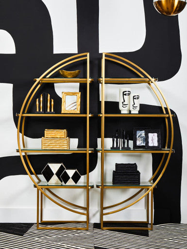 Left Half Moon Shelf Unit | Vogue