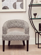 Vogue Left Half Moon Black Shelf Unit