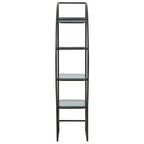 Right Half Moon Black Shelf Unit | Vogue