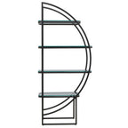 Right Half Moon Black Shelf Unit | Vogue