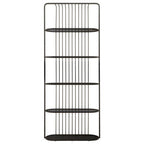 Five Tier Black Shelf Unit | Vogue