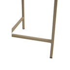 Set of 3 Grey Enamel Top Nesting Side Tables with Gold Finish X-Base Legs | Corra