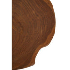 Solid Teak Wood Top Side Table in Black and Natural Finish | Manado