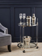 Round 2 Tier Drinks Trolley | Oria