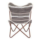 Grey and White Butterfly Chair | Cefena