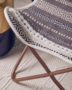 Grey and White Butterfly Chair | Cefena