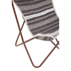 Grey and White Butterfly Chair | Cefena