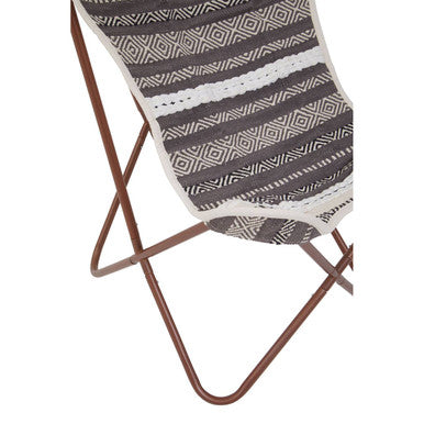 Grey and White Butterfly Chair | Cefena