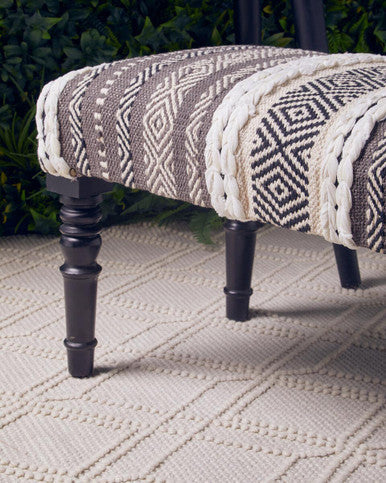 Grey and White Bench | Cefena