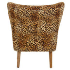 Leopard Print Velvet Chair | Cefena