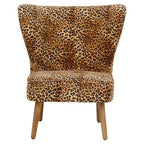 Leopard Print Velvet Chair | Cefena