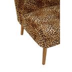 Leopard Print Velvet Chair | Cefena
