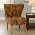 Leopard Print Velvet Chair | Cefena