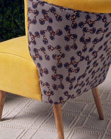 Yellow Print Chair | Cefena