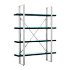 Black Wood Four Tier Shelf Unit | Kerala