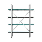 Black Wood Four Tier Shelf Unit | Kerala
